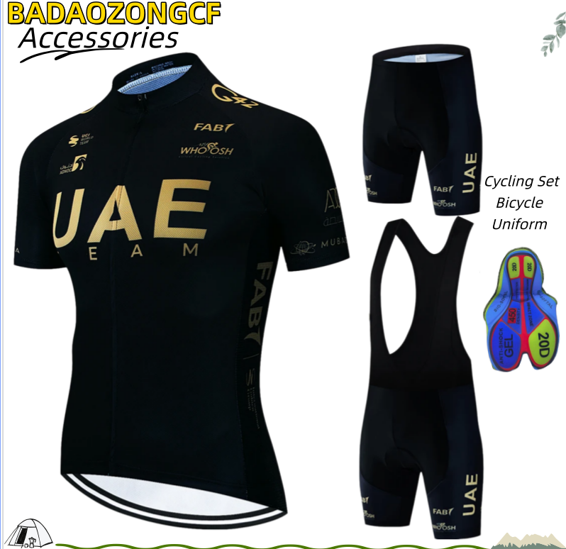 Men Accessories Uae - Męski zestaw kolarski UAE, odzież rowerowa