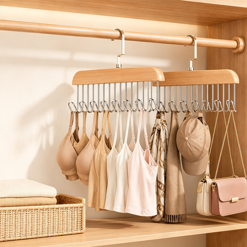 Men'S Accessories Wardrobe - Drewniane wieszaki na krawaty wieszak na