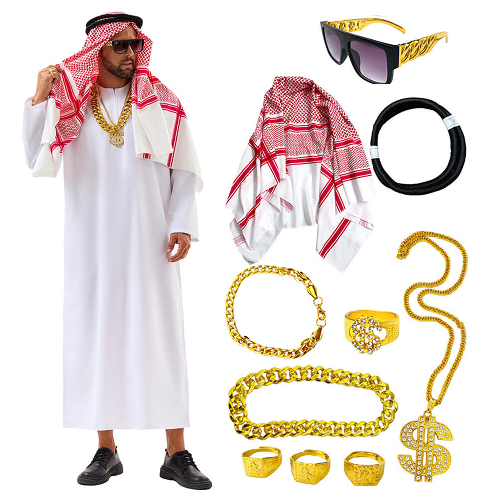 Men Accessories Uae - Arabski strój Dubaj, Emiraty Arabskie, przebranie