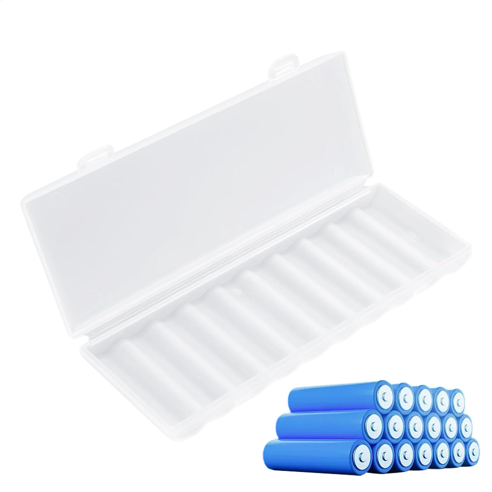 Men Accessories Organiser - Przenośny przezroczysty plastikowy pojemnik na baterie