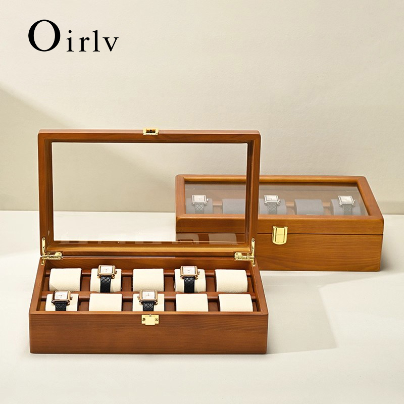 Men Accessories Organiser - Oirlv 10 siatek pudełko na zegarek