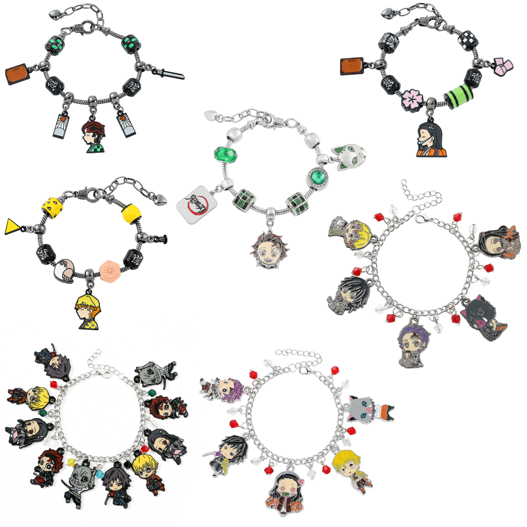 Men Accessories Wrist - Bransoletka z zawieszkami Anime Demon Slayer