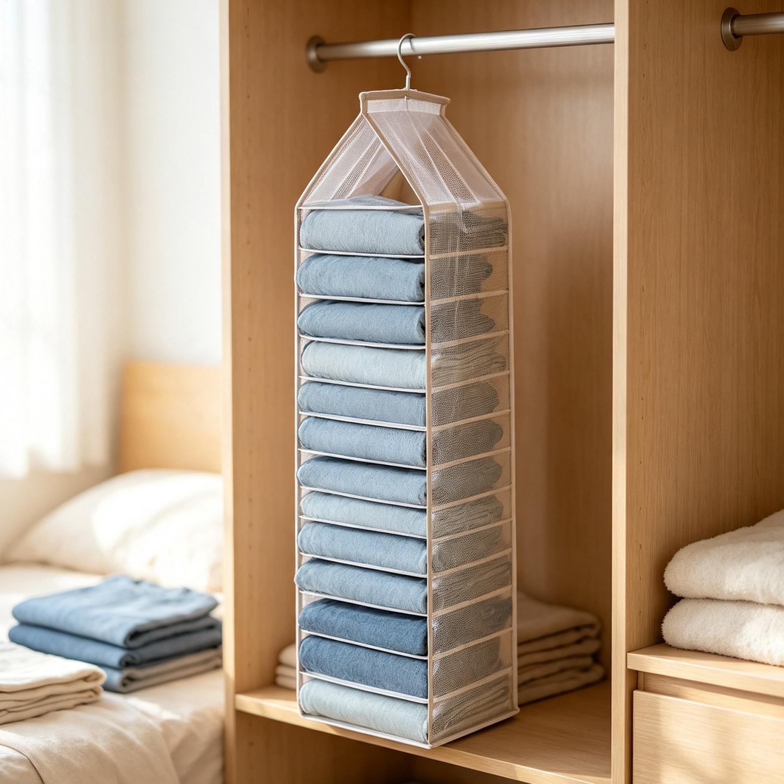 Men'S Accessories Wardrobe - Wisząca torba do przechowywania, wielowarstwowy organizer