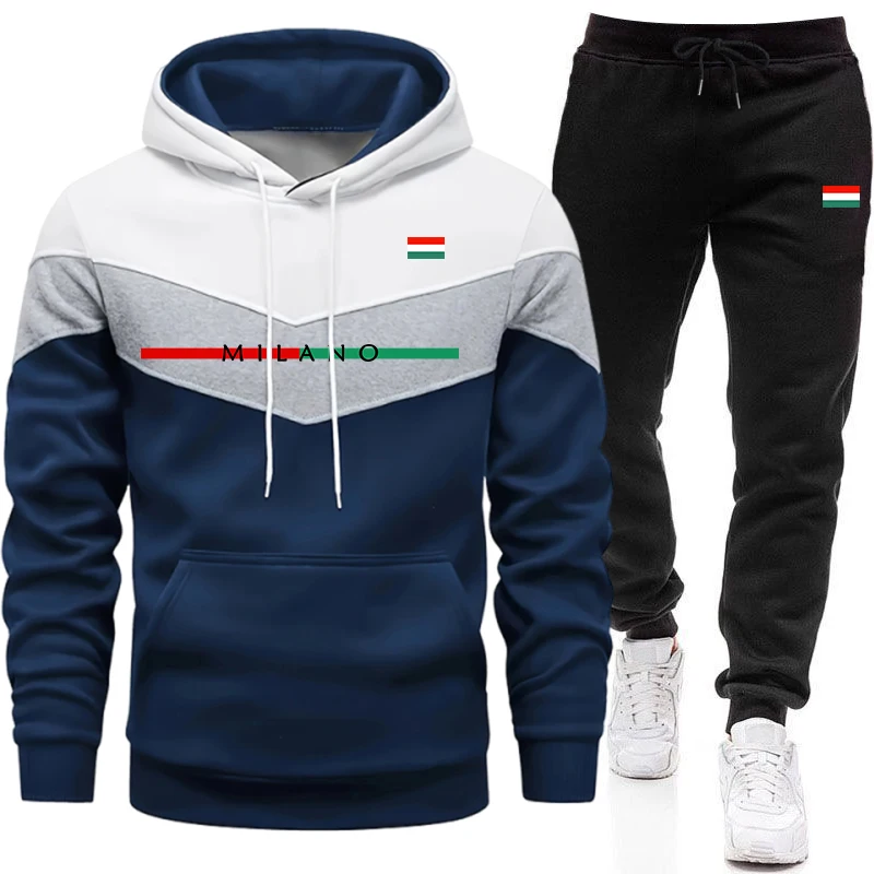 Men'S Accessories Pouch - Wysokiej jakości dres męski, casualowy, trójkolorowy,