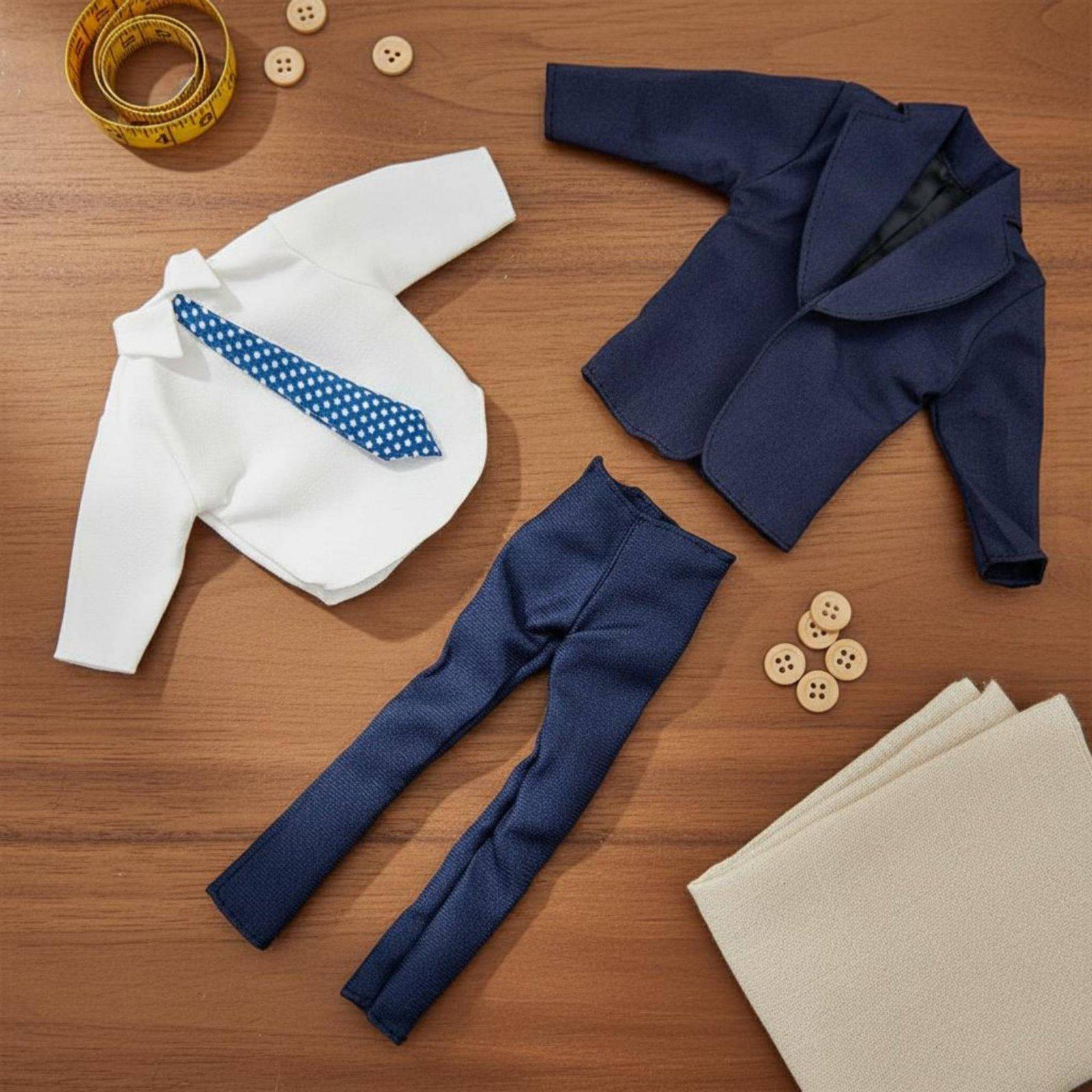 Men'S Accessories Wardrobe - Elegancki strój dla lalek męskich, wykonany