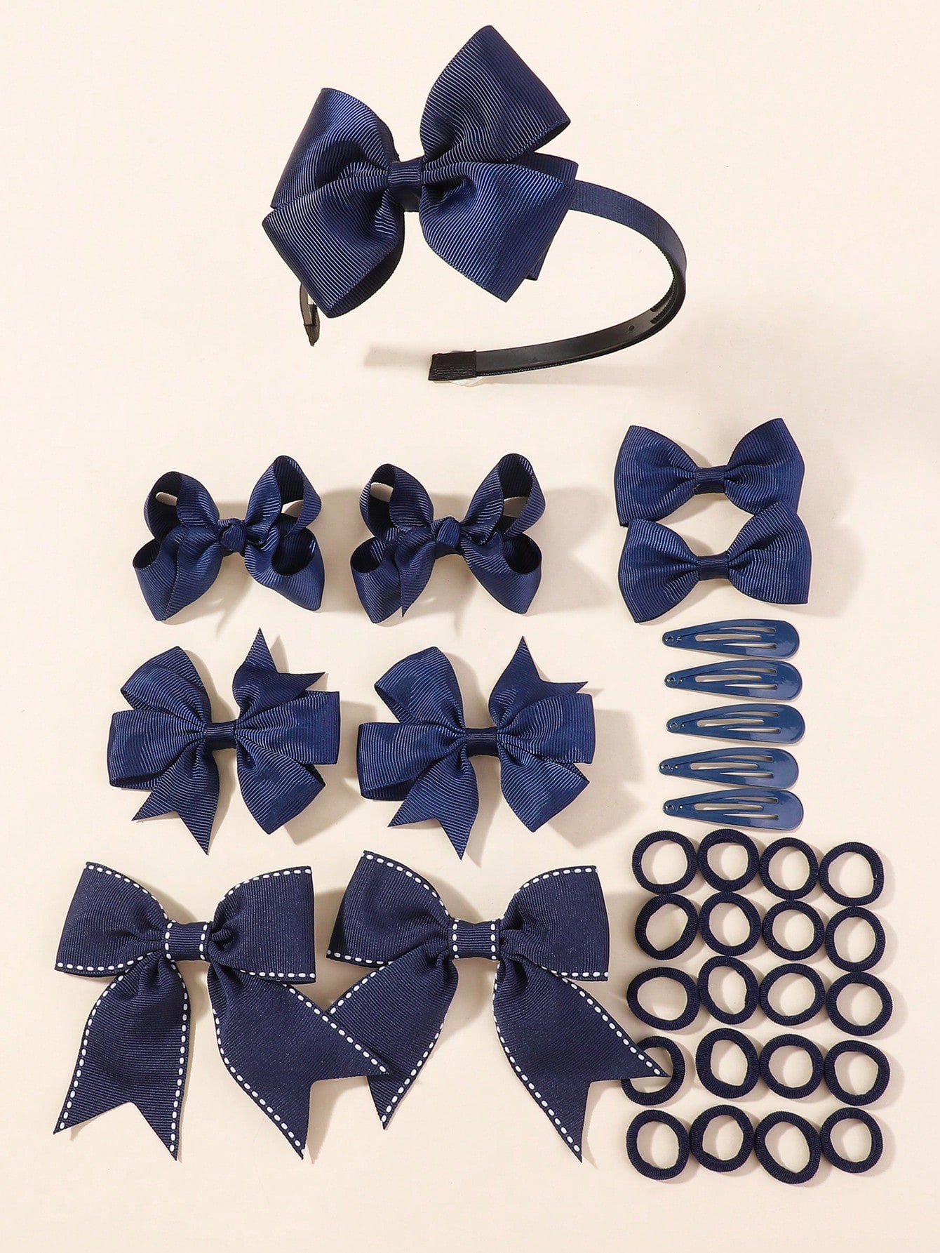 34 szt. Granatowy Zestaw Akces – Tie Clip Set recenzja i cena