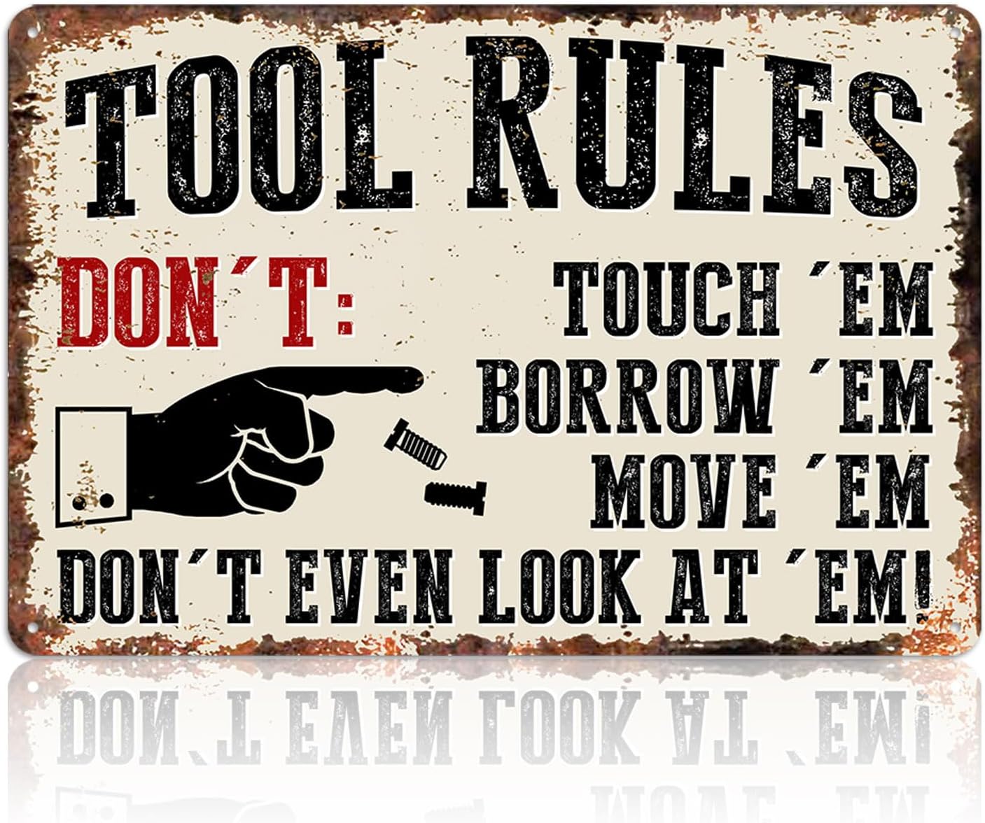 Metalowe tabliczki do garażu,  – Men Accessories Rule recenzja i cena