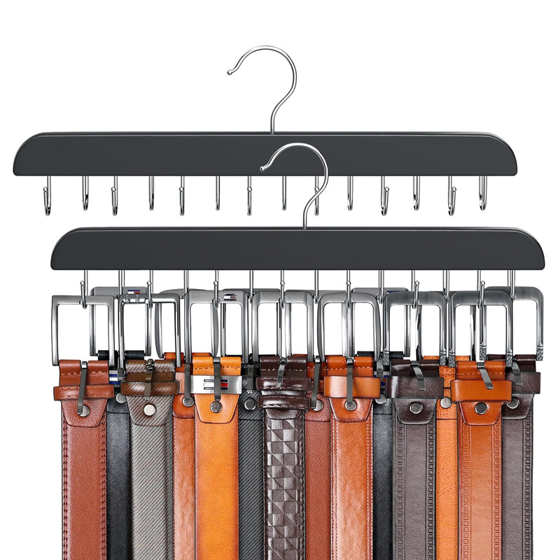 Drewniany wieszak na paski Wie – Men'S Accessories Wardrobe recenzja i cena